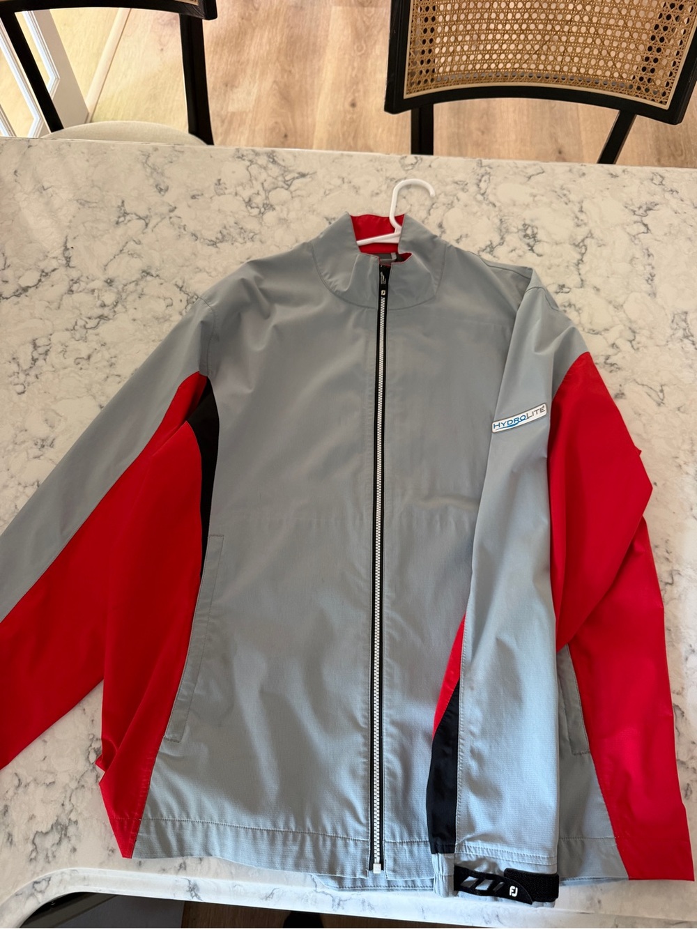 FootJoy Gray and Red DRYJOY Golf Jacket